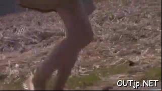 Helpless hot beauty gets groped and mistreated outdoors